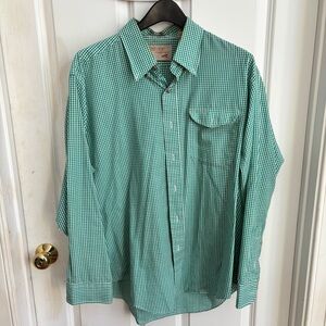 The Fox Collection | Men's Green Checkered Shirt | Size XL